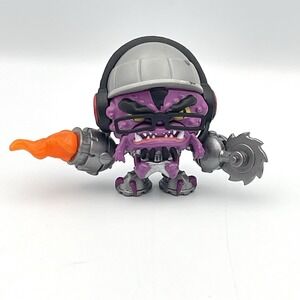 FGTeeV Bonkers Toys Duddy Purple Monster Figure Saw Blade Jetpack Fire 2.25"